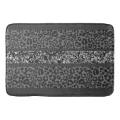 Tapis De Bain Rayures de glitter léopard Glam 9 (Devant)