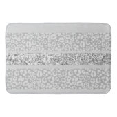 Tapis De Bain Rayures de paillettes de léopard Glam 7 (Devant)