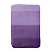 Tapis De Bain Rayures de teintes foncées et claires de violet (Devant (Vertical))