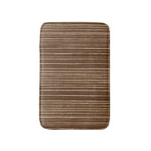 Tapis De Bain Rayures dorées marron (Devant (Vertical))