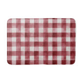 Tapis De Bain Rayures écossaises rouge crème (Devant)