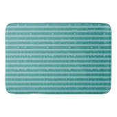 Tapis De Bain Rayures horizontales de style pailleté vert sarcel (Devant)