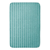 Tapis De Bain Rayures horizontales de style pailleté vert sarcel (devant Vertical)