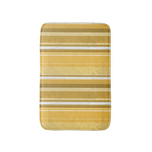 Tapis De Bain Rayures Jaune (Devant (Vertical))