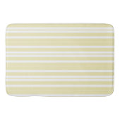 Tapis De Bain rayures jaune et blanc (Devant)