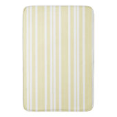 Tapis De Bain rayures jaune et blanc (devant Vertical)