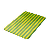 Tapis De Bain Rayures jaune et verte (Angle)