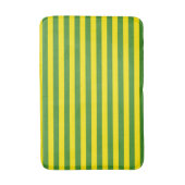 Tapis De Bain Rayures jaune et verte (Devant (Vertical))