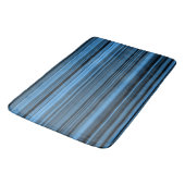 Tapis De Bain Rayures Noir Bleu (Angle)