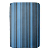 Tapis De Bain Rayures Noir Bleu (devant Vertical)