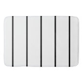 Tapis De Bain Rayures noires et blanches (Devant)