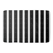 Tapis De Bain Rayures noires et blanches (Devant)