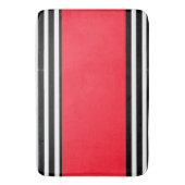 Tapis De Bain Rayures noires et blanches, groupe rouge (devant Vertical)