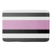 Tapis De Bain Rayures noires, grises et blanches (Devant)