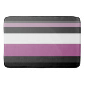 Tapis De Bain Rayures noires, grises et blanches (Devant)