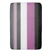 Tapis De Bain Rayures noires, grises et blanches (devant Vertical)