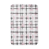 Tapis De Bain Rayures noires roses (Devant (Vertical))