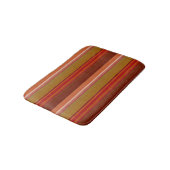 Tapis De Bain Rayures orange brûlé (Angle)