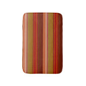 Tapis De Bain Rayures orange brûlé (Devant (Vertical))