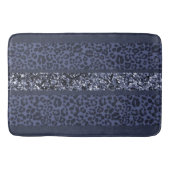 Tapis De Bain Rayures Pailletées Léopard Glam 5 (Devant)