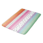 Tapis De Bain Rayures Pop Whimsical (Angle)