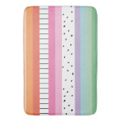 Tapis De Bain Rayures Pop Whimsical (devant Vertical)