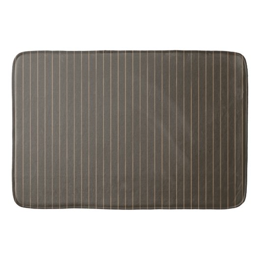 Tapis De Bain rayures rétro Brown (Devant)