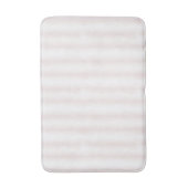 Tapis De Bain Rayures rose clair et blanc (Devant (Vertical))