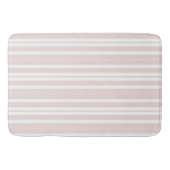 Tapis De Bain rayures rose et blanche (Devant)