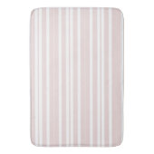 Tapis De Bain rayures rose et blanche (devant Vertical)