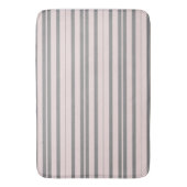 Tapis De Bain rayures rose et gris (devant Vertical)