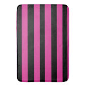 Tapis De Bain Rayures rose et noir (devant Vertical)
