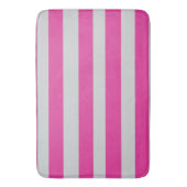 Tapis De Bain Rayures roses et grises (devant Vertical)