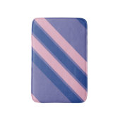 Tapis De Bain Rayures roses et nuances de violet (Devant (Vertical))