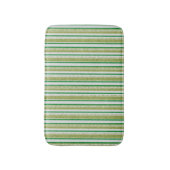 Tapis De Bain Rayures Vertes Pailletées (Devant (Vertical))