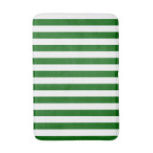 Tapis De Bain Rayures verticales vert émeraude et blanc (Devant (Vertical))