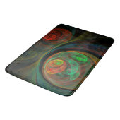 Tapis De Bain Reborn Green Art Abstrait (Angle)
