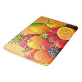Tapis De Bain Récolte de fruits vibrants : une conception de réc (Angle)