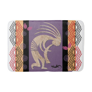 Tapis De Bain Récolte Fertilité Soleil Kokopelli