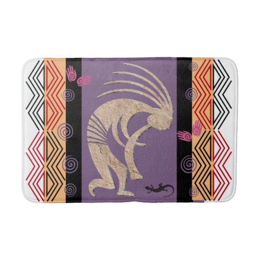Tapis De Bain Récolte Fertilité Soleil Kokopelli (Devant)