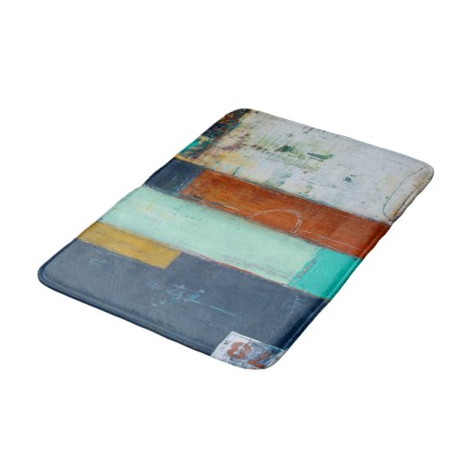 Tapis De Bain Rectangles Abstraites (Angle)