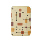 Tapis De Bain Rectangles arrondies Carré orange (Devant (Vertical))