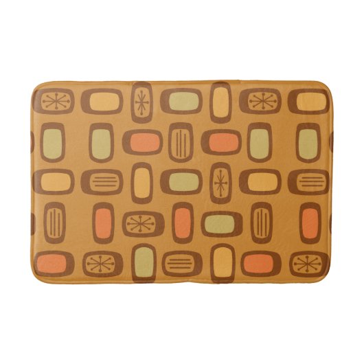 Tapis De Bain Rectangles arrondies MCM du milieu du siècle (Devant)