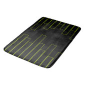Tapis De Bain Rectangles Vert Lime et Noir (Angle)
