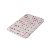 Tapis De Bain Red and Black Doodle Hearts Geometric Love  (Angle)