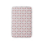 Tapis De Bain Red and Black Doodle Hearts Geometric Love  (Devant (Vertical))