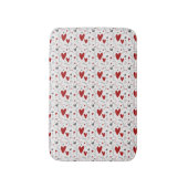 Tapis De Bain Red and Black Doodle Hearts Love (Devant (Vertical))