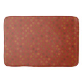 Tapis De Bain red and olive dots (Devant)