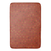 Tapis De Bain red and olive dots (devant Vertical)