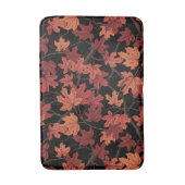 Tapis De Bain Red Autumn maple leaves on black (Devant (Vertical))